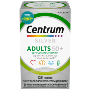 Centrum Silver Adultos 50+ multivitamínico 125 tabletas